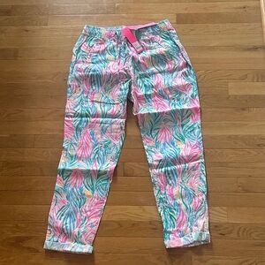 Lilly Pulitzer Multicolor Tarpon Linen Pants